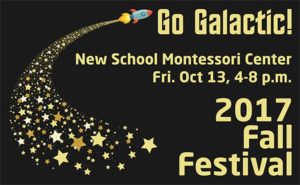 2017 fall festival go galactic graphic dates title rocket stars dark background