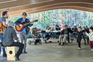musician playing at New School Fall Festival