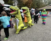 two dinosaurs for trunk or treat event 2023