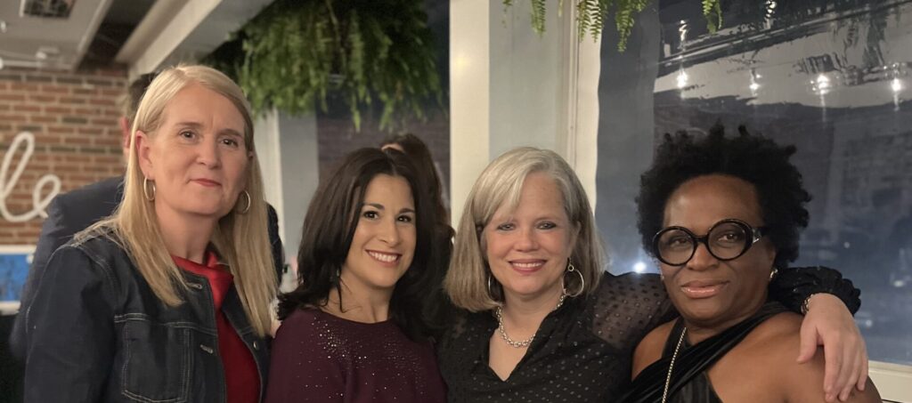 four teachers standing together at The New School Gala 2024
