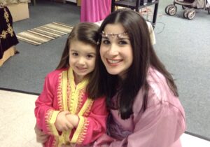 Mom and daughter at International Day at TNS