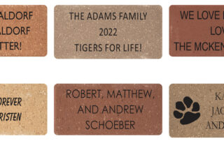 picture of 6 engraved bricks for a fundrasier